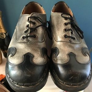 Tredair vintage Swirl black and gray oxfords